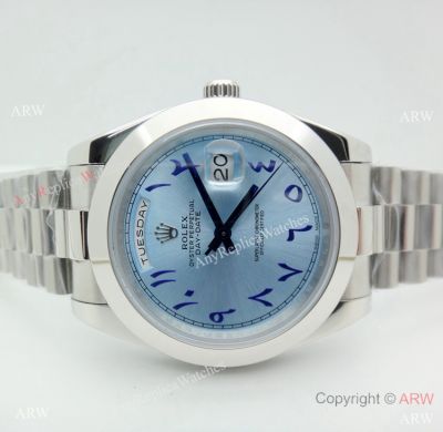 Copy Rolex Day-Date II Arabic Glacier Dial Special Middle East Edition 40mm Watch